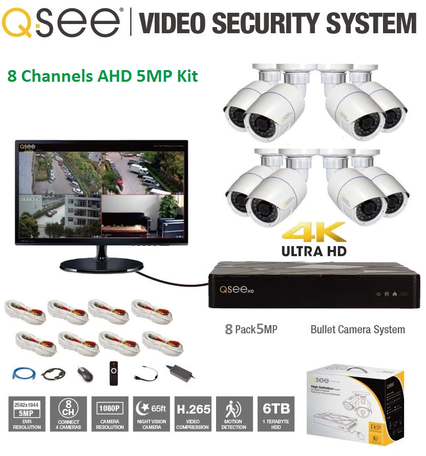 q see 8 channel 1080p hd camera system