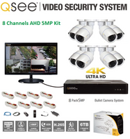 Q-See CCTV Kit – Infrared AHD Security 5MP Camera 8 Channels System